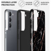 Burga Tough Back Cover hoesje voor Samsung Galaxy S22 - Rose Gold Marble 2
