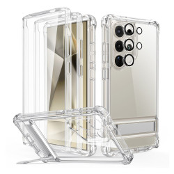 ESR Armor Tough Kickstand 360 hoesje met Screenprotector en MagSafe voor Samsung Galaxy S24 Ultra - Transparant