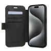 Guess 4G Big Metal Logo Book Wallet Case hoesje voor Apple iPhone 15 - Bruin 1