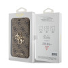 Guess 4G Big Metal Logo Book Wallet Case hoesje voor Apple iPhone 15 - Bruin 6