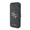 Guess 4G Big Metal Logo Book Wallet Case hoesje voor Apple iPhone 15 - Grijs 5