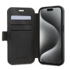 Guess 4G Big Metal Logo Book Wallet Case hoesje voor Apple iPhone 15 Pro - Bruin 1