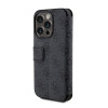 Guess 4G Big Metal Logo Book Wallet Case hoesje voor Apple iPhone 15 Pro - Grijs 3