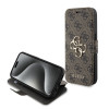 Guess 4G Big Metal Logo Book Wallet Case hoesje voor Apple iPhone 15 Pro Max - Bruin 0