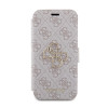 Guess 4G Big Metal Logo Book Wallet Case hoesje voor Apple iPhone 15 Pro Max - Roze 3