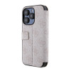 Guess 4G Big Metal Logo Book Wallet Case hoesje voor Apple iPhone 15 Pro - Roze 2