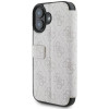 Guess 4G Big Metal Logo Book Wallet Case hoesje voor Apple iPhone 16 - Roze 3
