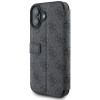 Guess 4G Big Metal Logo Book Wallet Case hoesje voor Apple iPhone 16 Plus - Zwart 3