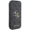 Guess 4G Big Metal Logo Book Wallet Case hoesje voor Apple iPhone 16 Plus - Zwart 4