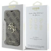 Guess 4G Big Metal Logo Book Wallet Case hoesje voor Apple iPhone 16 Plus - Bruin 6
