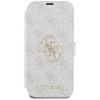 Guess 4G Big Metal Logo Book Wallet Case hoesje voor Apple iPhone 16 Plus - Roze 3