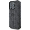 Guess 4G Big Metal Logo Book Wallet Case hoesje voor Apple iPhone 16 Pro - Zwart 3