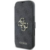 Guess 4G Big Metal Logo Book Wallet Case hoesje voor Apple iPhone 16 Pro - Zwart 5