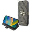 Guess 4G Big Metal Logo Book Wallet Case hoesje voor Apple iPhone 16 Pro Max - Bruin 0