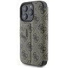 Guess 4G Big Metal Logo Book Wallet Case hoesje voor Apple iPhone 16 Pro Max - Bruin 3