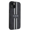 Guess 4G Printed Stripes Hard Case Back Cover hoesje met MagSafe voor Apple iPhone 15 - Zwart 2