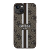 Guess 4G Printed Stripes Hard Case Back Cover hoesje met MagSafe voor Apple iPhone 15 - Bruin 1