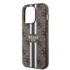 Guess 4G Printed Stripes Hard Case Back Cover hoesje met MagSafe voor Apple iPhone 15 Pro - Bruin 3