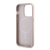 Guess 4G Printed Stripes Hard Case Back Cover hoesje met MagSafe voor Apple iPhone 15 Pro Max - Roze 4