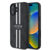 Guess 4G Printed Stripes Hard Case Back Cover hoesje met MagSafe voor Apple iPhone 16 Plus - Zwart 0