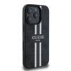 Guess 4G Printed Stripes Hard Case Back Cover hoesje met MagSafe voor Apple iPhone 16 Pro - Zwart 3