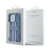 Guess 4G Printed Stripes Hard Case Back Cover hoesje met MagSafe voor Apple iPhone 16 Pro - Blauw 6