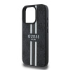 Guess 4G Printed Stripes Hard Case Back Cover hoesje met MagSafe voor Apple iPhone 16 Pro Max - Zwart 4