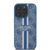 Guess 4G Printed Stripes Hard Case Back Cover hoesje met MagSafe voor Apple iPhone 16 Pro Max - Blauw 1