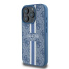 Guess 4G Printed Stripes Hard Case Back Cover hoesje met MagSafe voor Apple iPhone 16 Pro Max - Blauw 2