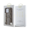 Guess 4G Printed Stripes Hard Case Back Cover hoesje met MagSafe voor Apple iPhone 16 Pro Max - Bruin 6