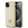 Guess 4G Strass Metal Logo Hard Case Back Cover hoesje voor Apple iPhone 15 - Goud 0