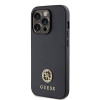 Guess 4G Strass Metal Logo Hard Case Back Cover hoesje voor Apple iPhone 15 Pro - Zwart 2