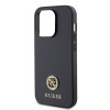 Guess 4G Strass Metal Logo Hard Case Back Cover hoesje voor Apple iPhone 15 Pro - Zwart 3