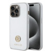 Guess 4G Strass Metal Logo Hard Case Back Cover hoesje voor Apple iPhone 15 Pro Max - Zilver 0
