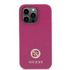 Guess 4G Strass Metal Logo Hard Case Back Cover hoesje voor Apple iPhone 15 Pro - Roze 1
