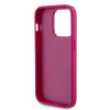 Guess 4G Strass Metal Logo Hard Case Back Cover hoesje voor Apple iPhone 15 Pro - Roze 4