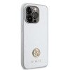Guess 4G Strass Metal Logo Hard Case Back Cover hoesje voor Apple iPhone 15 Pro - Zilver 2