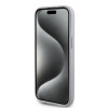 Guess 4G Strass Metal Logo Hard Case Back Cover hoesje voor Apple iPhone 15 - Zilver 1