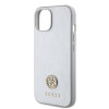 Guess 4G Strass Metal Logo Hard Case Back Cover hoesje voor Apple iPhone 15 - Zilver 4