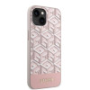 Guess GCube Stripes Hard Case Back Cover hoesje met MagSafe voor Apple iPhone 14 - Roze 3