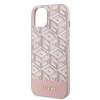Guess GCube Stripes Hard Case Back Cover hoesje met MagSafe voor Apple iPhone 14 - Roze 4