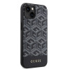 Guess GCube Stripes Hard Case Back Cover hoesje met MagSafe voor Apple iPhone 15 - Zwart 2