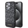 Guess GCube Stripes Hard Case Back Cover hoesje met MagSafe voor Apple iPhone 15 Pro Max - Zwart 0