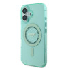 Guess IML Rhinestones Back Cover hoesje met MagSafe voor Apple iPhone 16 - Groen 3