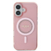 Guess IML Rhinestones Back Cover hoesje met MagSafe voor Apple iPhone 16 - Roze 1