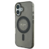 Guess IML Rhinestones Back Cover hoesje met MagSafe voor Apple iPhone 16 Plus - Zwart 2