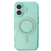 Guess IML Rhinestones Back Cover hoesje met MagSafe voor Apple iPhone 16 Plus - Groen 1