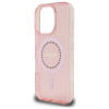 Guess IML Rhinestones Back Cover hoesje met MagSafe voor Apple iPhone 16 Pro - Roze 4