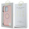Guess IML Rhinestones Back Cover hoesje met MagSafe voor Apple iPhone 16 Pro - Roze 6