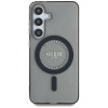 Guess IML Rhinestones Back Cover hoesje met MagSafe voor Samsung Galaxy S25 - Zwart 1